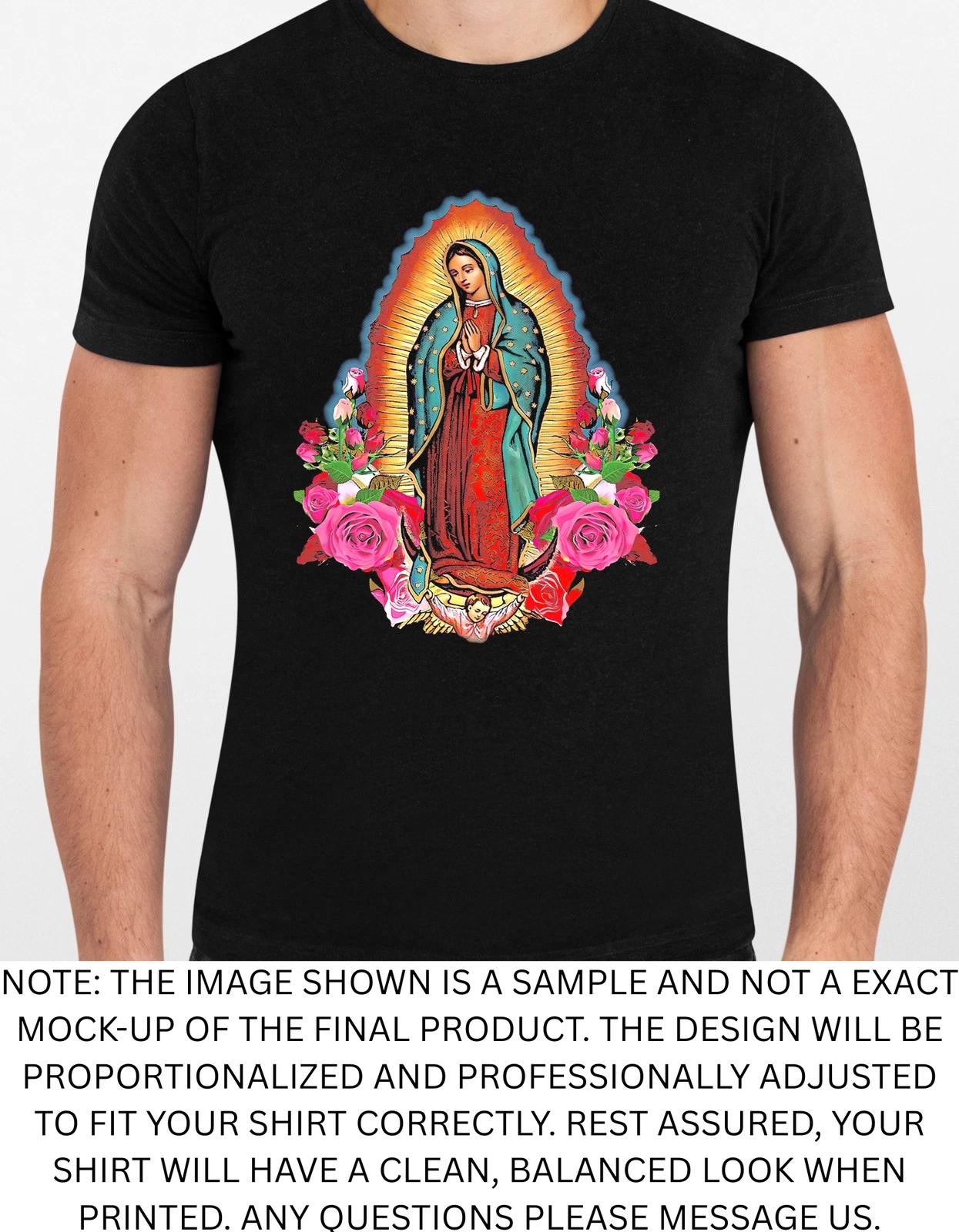 Men s and Women s T-shirts Virgen De Guadalupe Graphic XXL