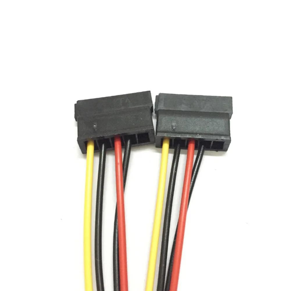IDE Molex 4 pin to 1 2 3 x SATA Power Cable Serial ATA Y Splitter Hard Driver Dual Extension Cord Adapter Connector