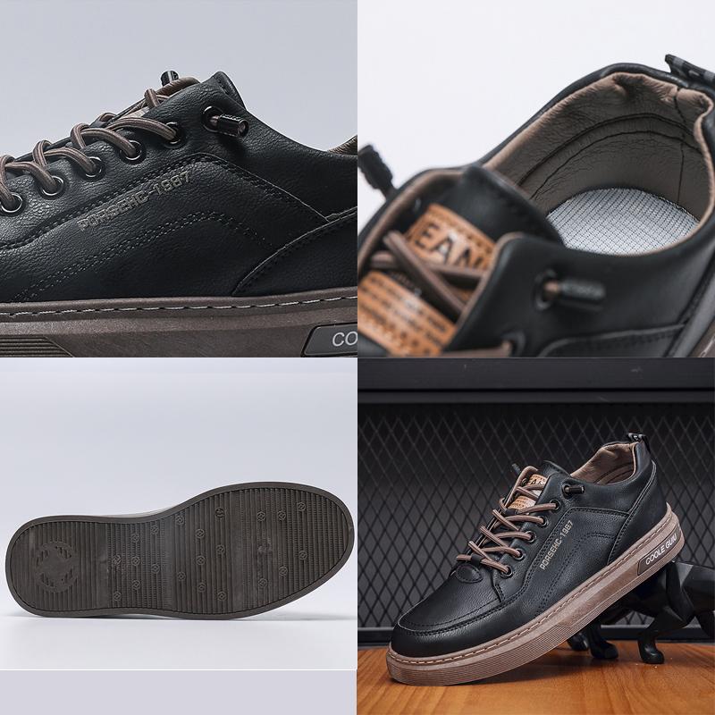 Herren Lederschuhe Lässig Komfort Cricket Schuhe Mode Sneaker für Herren Leichte Fahrschuhe