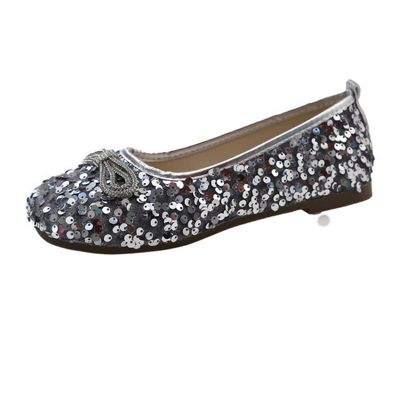 Large Size Sequined Beanie Shoes Women's Fashion Low Heel Mary Jane Shoes Women's