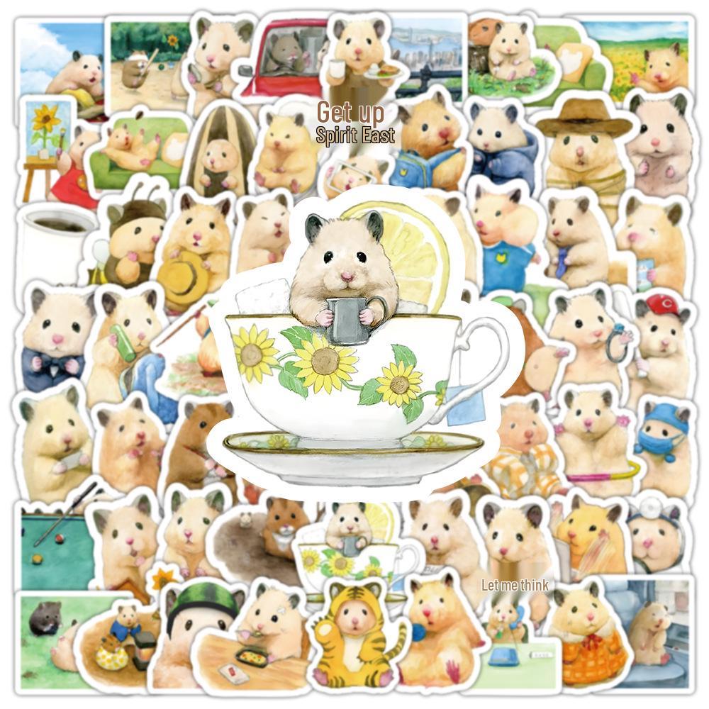 100 Cute Cartoon Animal Graffiti Stickers for Suitcases & Phone Cases - Waterproof & Decorative