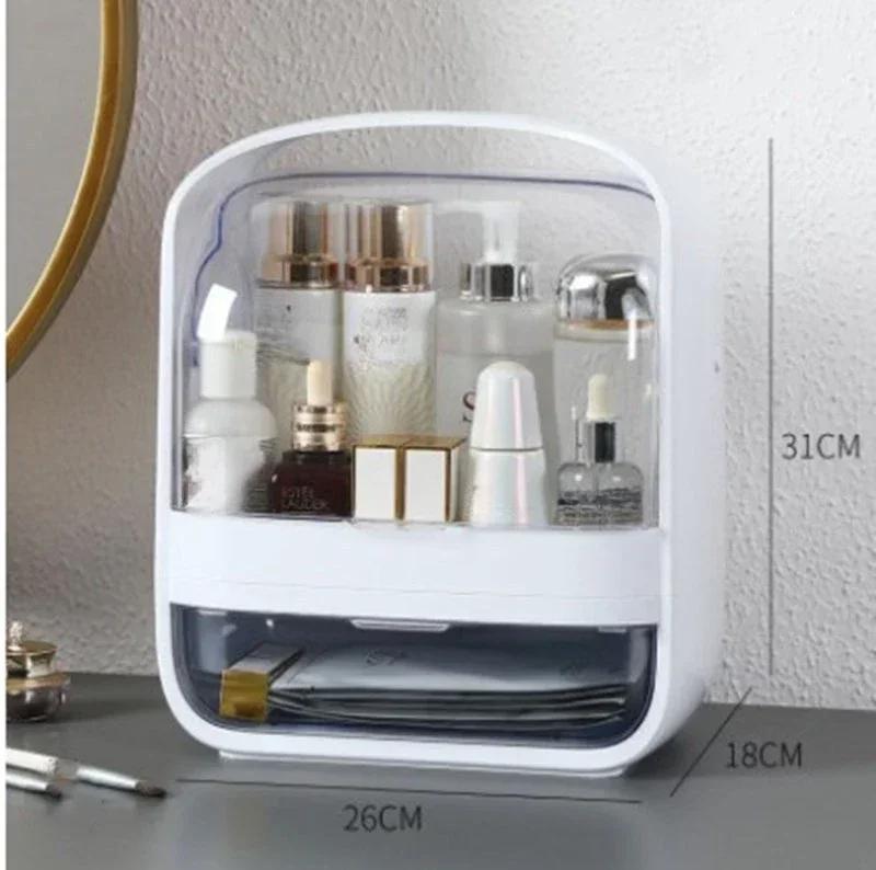 

Portable Dustproof Makeup Organizer Drawer Type Desktop Storage Box Storage and Organization Useful Things for Home Gadgets