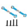 2pcs Front Upper Suspension Arm Steering Linkage Rod Link Fit for WLtoys 1 14 144001 RC CarBlue 1287B