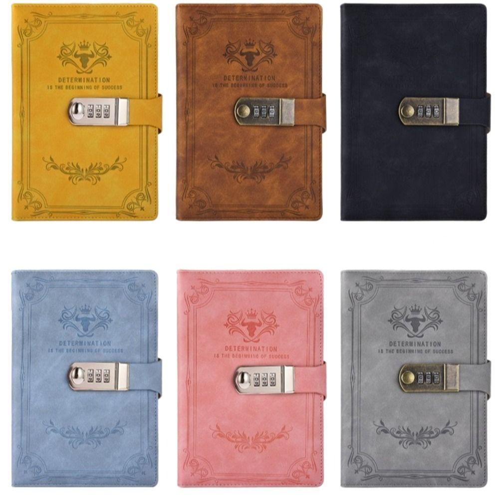 PU Lockable Journal Dazzling Premium Quality Notepad Creative PU Leather Notebook  Writing