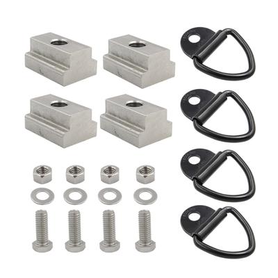 Tie Down V-Rings T Slot Nut Washer Pickup Truck Bed Deck Rail Cleat Cargo Bolt Cargo Bed Accessories
