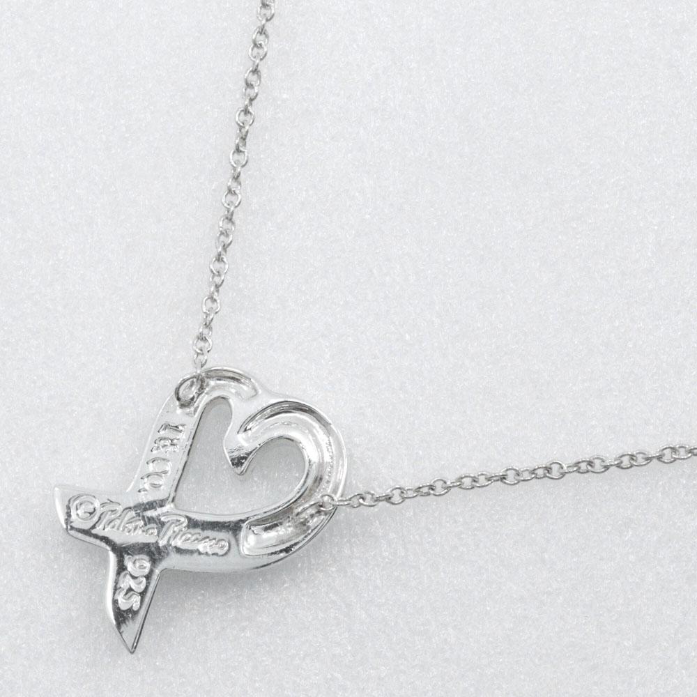 TIFFANY&Co. Loving heart Necklace Paloma Picasso Silver925 2.6g Women Used