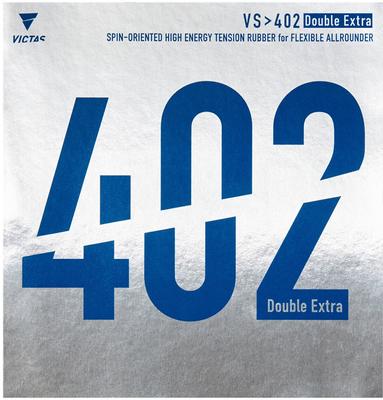 Victas VS402 Double Extra Table Tennis Size Rubber, Black, 1.8 (020401)