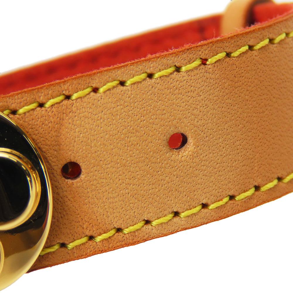 Gebrauchtes LOUIS VUITTON Armband Good Luck Bless M64448 Nume Leder/Metall 16,8g beige Accessoires