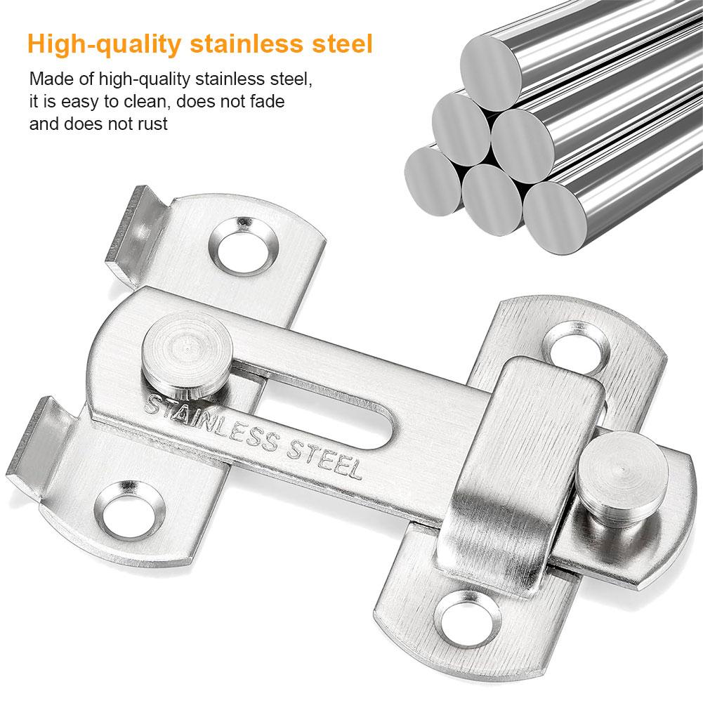16Pcs Door Latch Bolt Stainless Steel Door Buckle Anti-Theft Safety Door Lock Furniture Fittings Hardware
