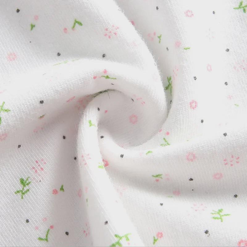 2023 Girls' Floral Cotton Vest and Underwear Set