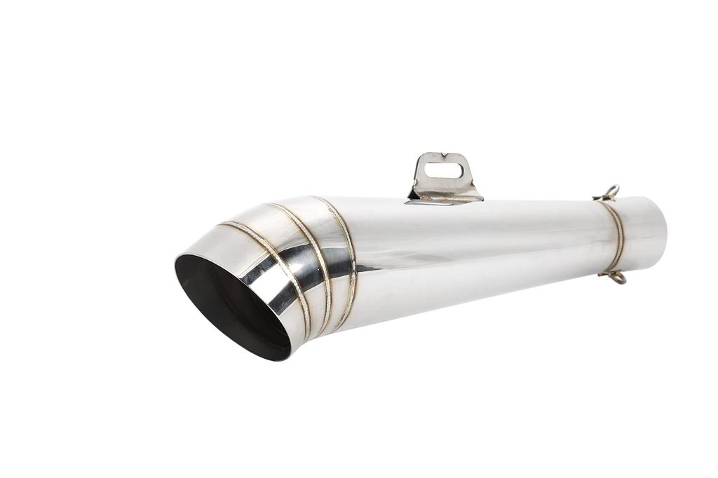 Conical GP Stainless with Inner for Honda Kawasaki Zephyr Megaphone Stainless Steel Aftermarket Part 50.8mm Silencer, Steel, Baffle, CB400, 400SF,
