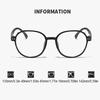 Oversized Round Anti Blue Light Reading Glasses Fashionable Versatile Presbyopia Eyewear Women Men Simple Blue Light Blocking Computer Glasses