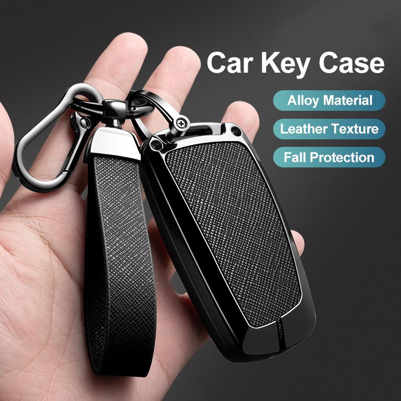 Zinc Alloy Leather Car Key Fob Case For Bmw 1 3 5 7 Series 530I X1 X3 X4 X5 F10 F15 F16 F20 F30 F18 F25 M3 M4 E34 Auto Parts