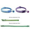 Verstellbares Haustier Katze Halsband mit Glocke für Kleine Katze Welpe Niedlicher Pfotenabdruck Nylon Halsbänder Halskette Haustier Halsband Zubehör