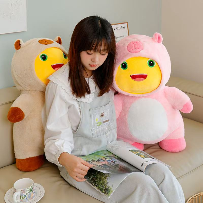 38/50cm New Simulation Chubby Milk Dragon Doll Stuffed Plush Toy Cartoon Anime Cute Pillow Children's Birthday Gift Fun Doll