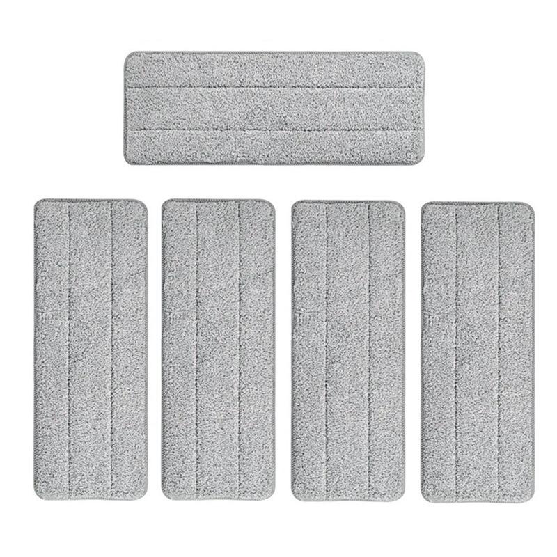 4/8Pcs Microfiber Mop Pad Washable Reusable Soft High Water Absorption Replacement Mop Head For Spray Mop Dust Mop Household