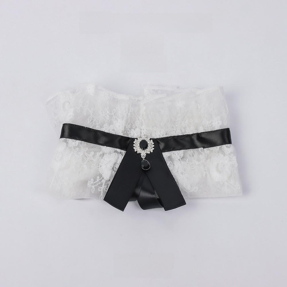 

European Court Fashion Neckpiece With Polyester And Lace For Formal Events чорний