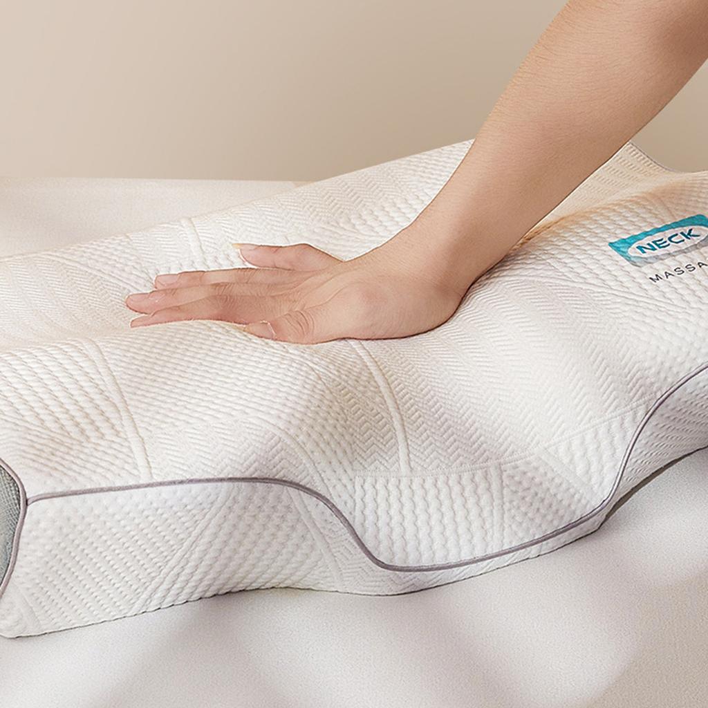 Pohodlný polštář z paměťové pěny, Ergonomicky navržený polštář pro podporu krční páteře zlepšující spánek, Ideální pro ženy spící na boku, na zádech a na břiše