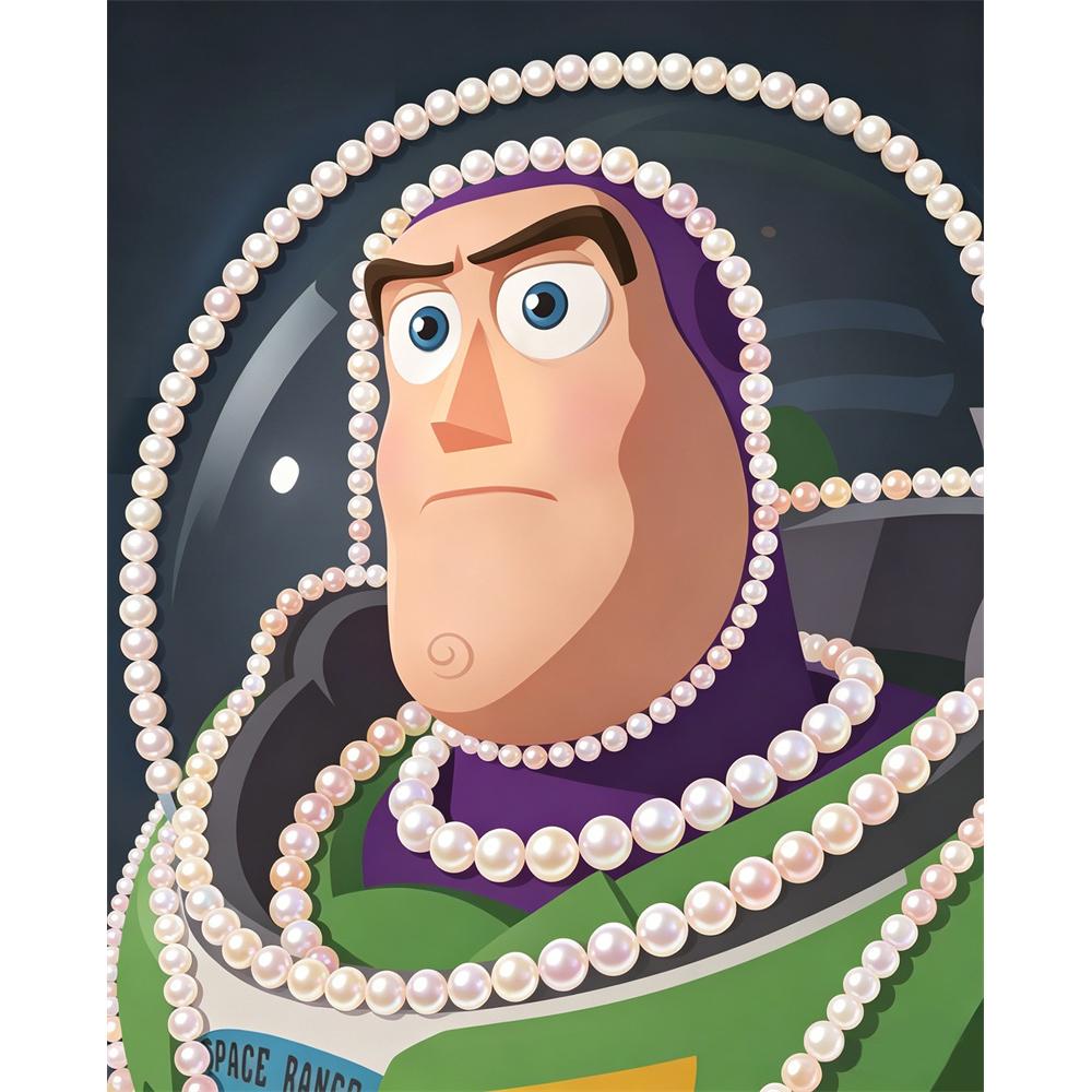 

Disney Pearl Painting Buzz Lightyear Pearl Art Painting Kit Art Pearl Painting Kit Adult Beginner Gift Creative Home Wall Decor 30x40