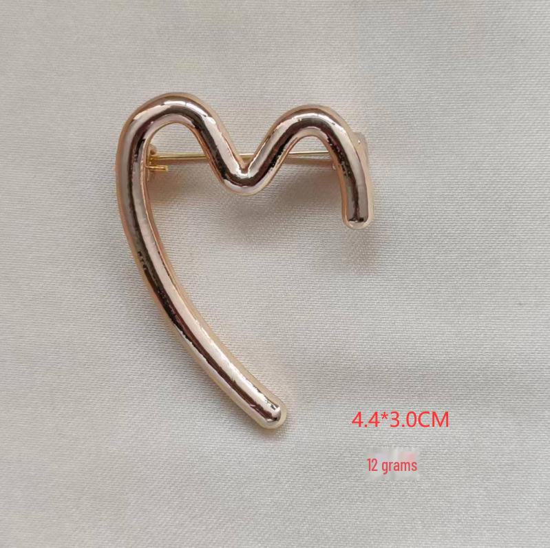 High-End Korean Alloy Scarf Buckle with Diamond, Pearl, and Brooch Pin Accessories