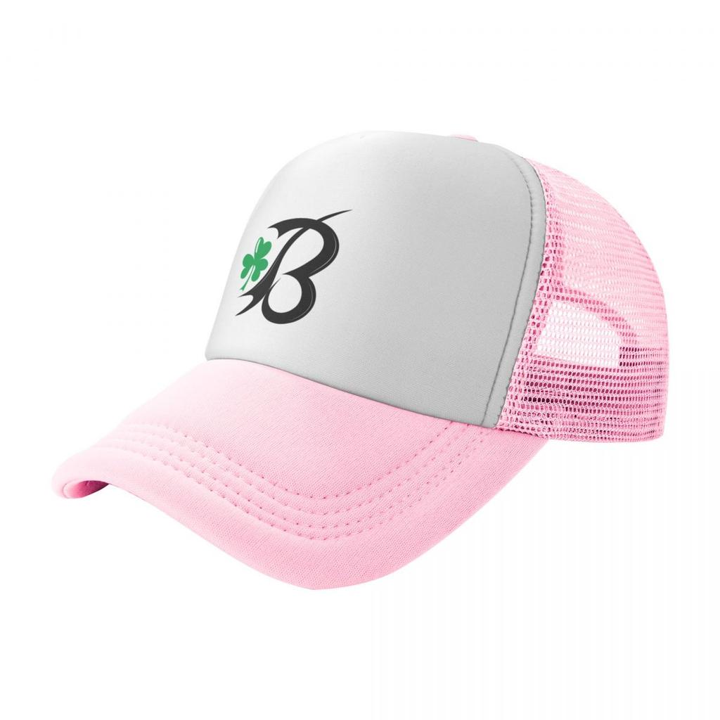 Green B Logo Basketball Baseball Cap Bobble Hat Golf Military Tactical For Women Men'S