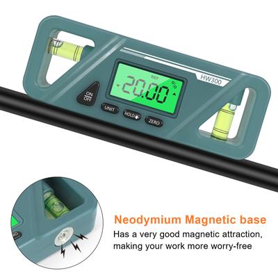 Magnetický digitální úhloměr Převod absolutního a relativního úhlu a sklonu