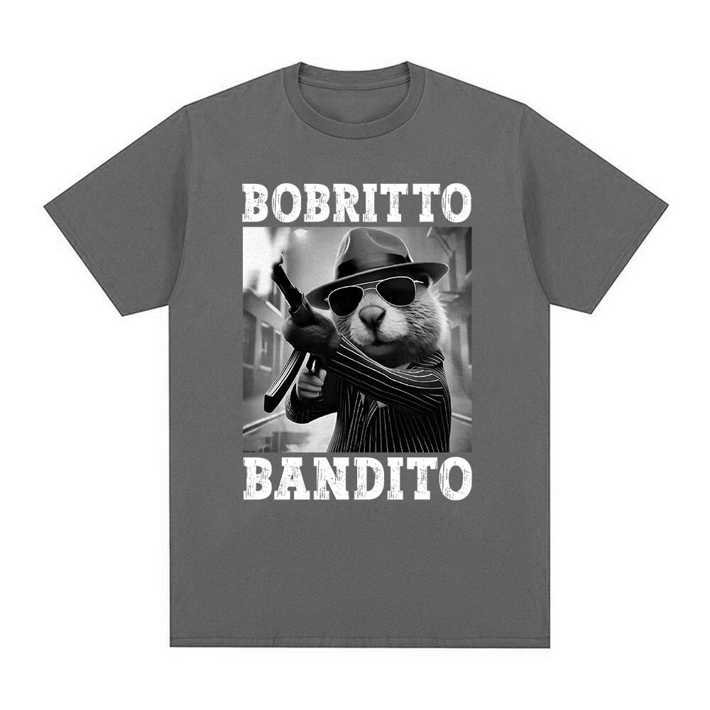 Bobrito Bandito Beaver Funny Meme T-shirt Men Women Clothing Fashion Humor T Shirts Summer Cotton O-Neck Tops T Shirt Streetwear