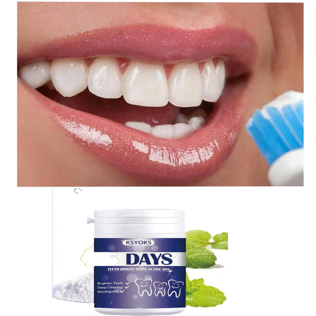 Whitening teeth within five days helps with oral care and fresh breath