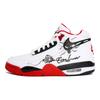 Nike Flight Legacy Slip Resistant Abrasion Resistant Mid Top Vintage Basketball Shoes Unisex Red White BQ4212-100(Team113-S-BOX)