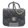 CHANEL No. 31 AP2200 Black Lamb GHardware Mini Mini Matelasse Top Handle 2-Way Chain Shoulder Shoulder bag blackUsed