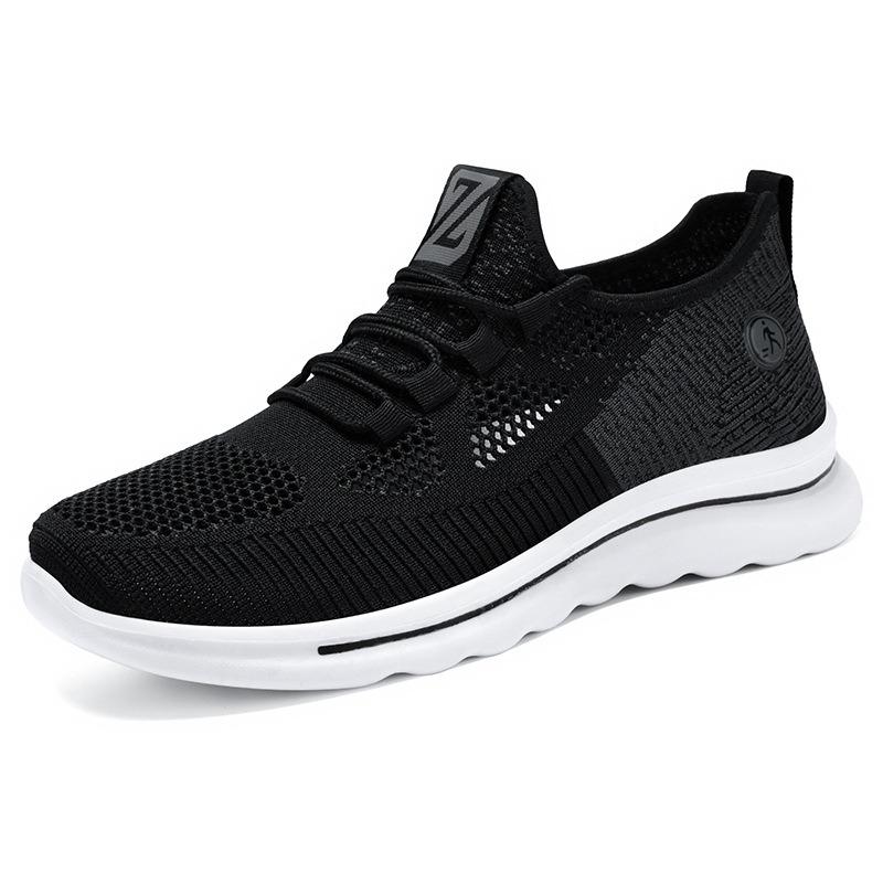 2025 New Style Shoes Soft Sole Running Shoes Flying Woven Air Cushion Men's Shoes Casual Sports Shoes Men