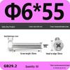 Cross Recessed Hexagon Head Screw, Cross Slot, White Zinc Plating