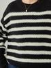 WEDNESDAY DELIGHT Loose Marine Stripe Sweater