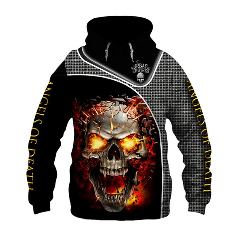 3d skull sweatshirt