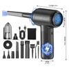 Cordless Air Blower Air Duster with 51000RPM Motor Rechargeable Battery For Electronics Car Home Use  ABS Construction