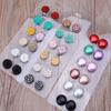 Exquisite Muslim Lapel Pin Multifunction Brooches 12x/Set Hijab Pins Safety Pin Strong Magnet Buckle Collar Clip Jewelry