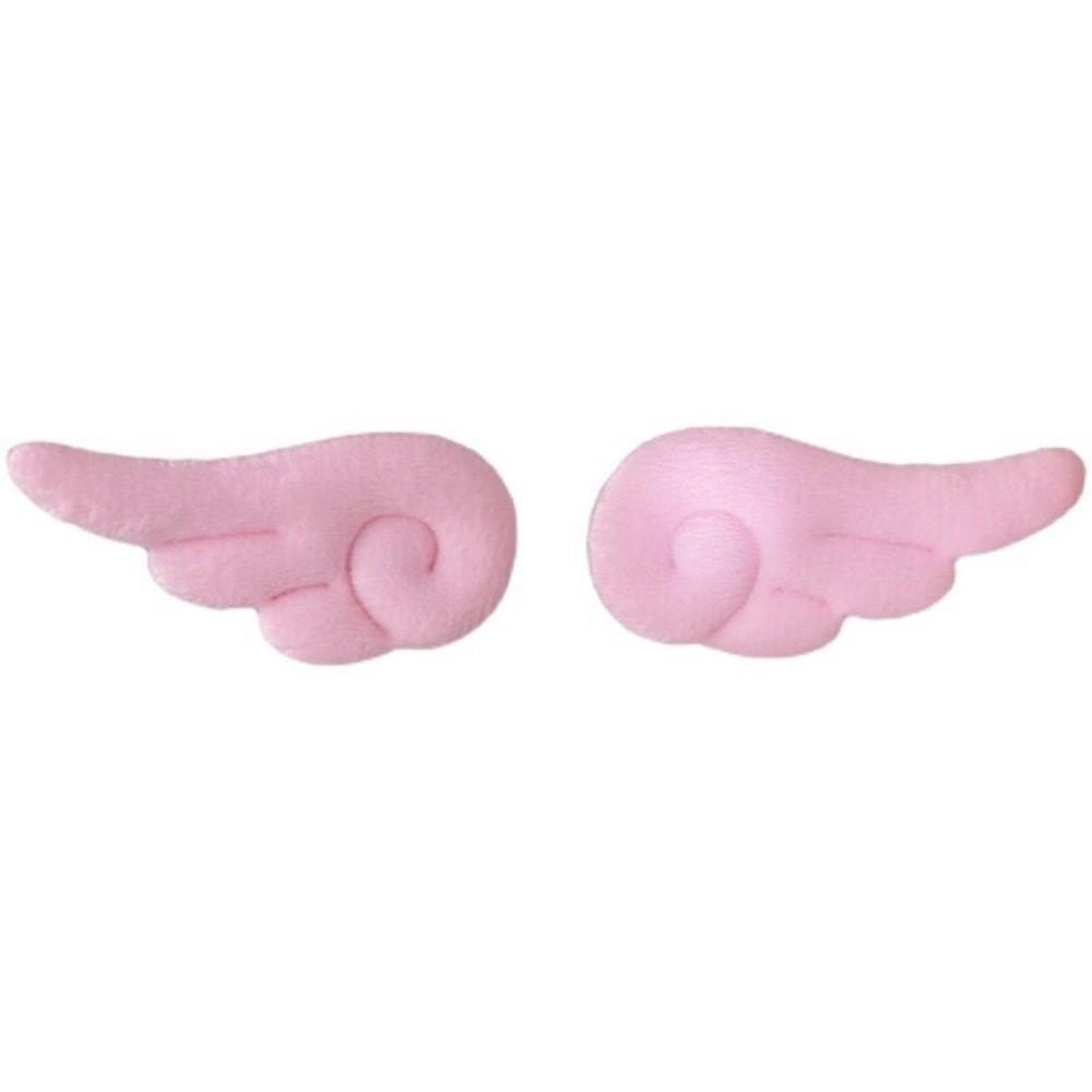 2 ks Plyšová Cosplay Sponka do vlasů Jednobarevná Sponka typu Duckbill Nová Sponka do vlasů s andělskými křídly Pro Dívky