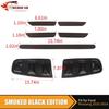 Smoked Black Tail Light Thrid Wheel Eyebrow Lamp Trim Kit for Ford Mustang 13-14