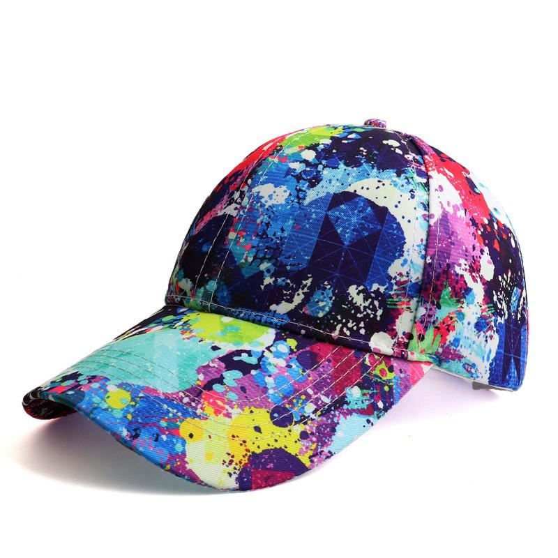 

Baseball Cap Women Graffiti Print Adjustable Outdoor Snapback Hats for Men and Women Casquette Spring Summer Sun Hat Casual 56-59cm adjustable