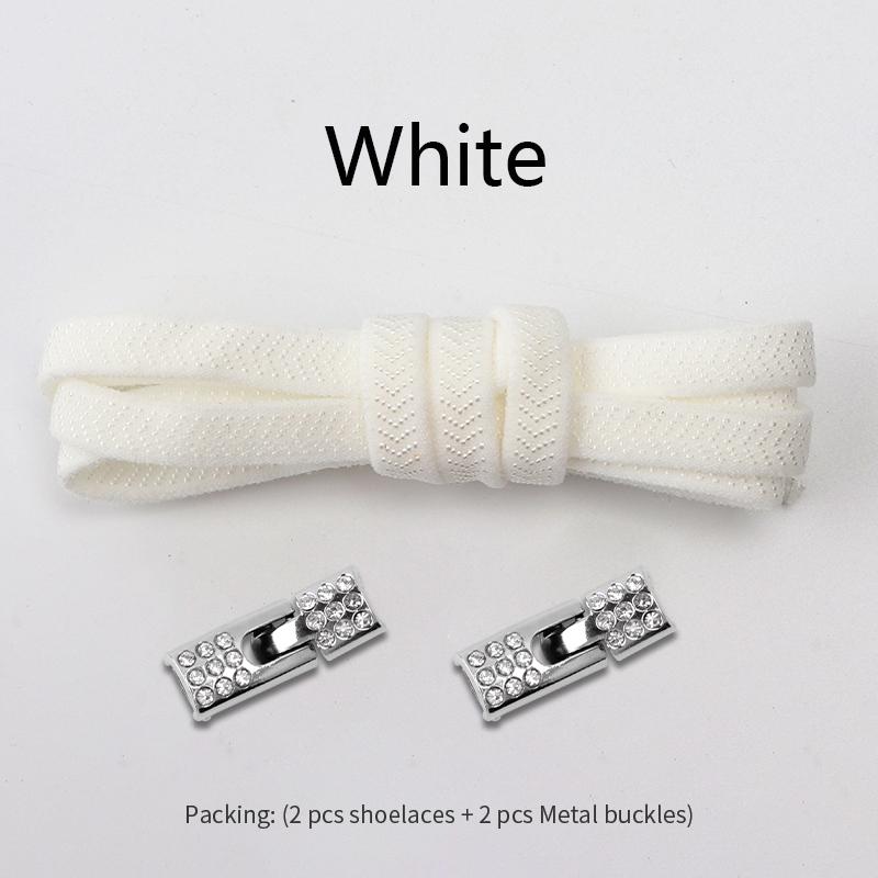 Elastische Schnürsenkel Sneakers Diamant Kreuz Verschlüsse Schnürsenkel ohne Binden Kinder Erwachsene 8MM Breite Keine Bindeschuhbänder Gummibänder Schnürsenkel