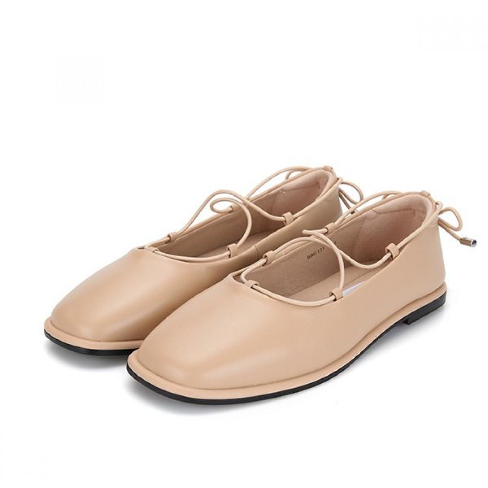 Barbara Leather Ballerina Mary Jane Flat 1cm Bbj133be