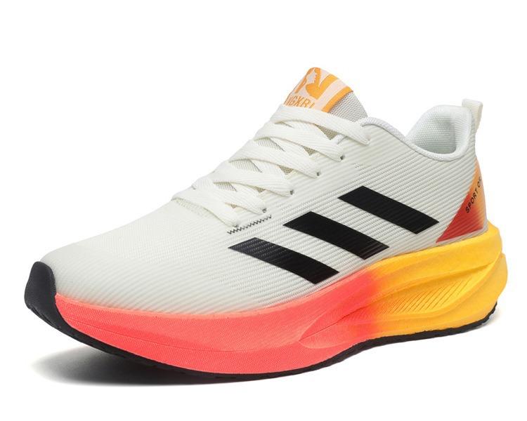 New sports and leisure shoes contrasting colors couple running shoes breathable and lightweight racing running shoes