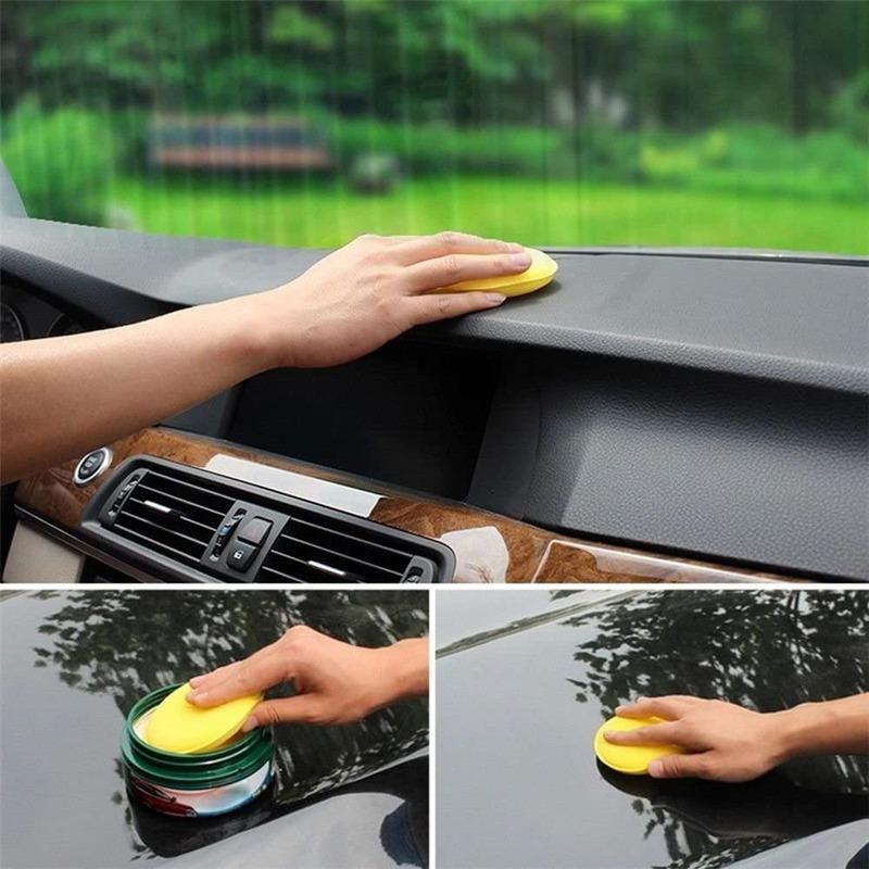12/24Pcs Car Foam Sponge Wax Applicator Cleaning Detailing Pads Wax Soft Sponge Cleaning Accessories Dust Remove Auto Care Polishing Pad