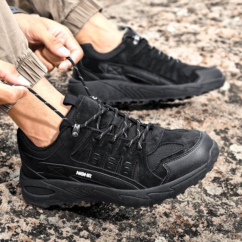 Men's shoes autumn and winter new casual sports shoes men's outdoor hiking shoes non-slip, wear-resistant and shock-absorbing mountaineering shoes