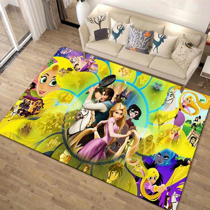 1pc Tangled Pattern Area Rug Soft Flannel Floor Mat for Living Room, Bedroom, Sofa Coffee Table Floor Mat, Machine Washable