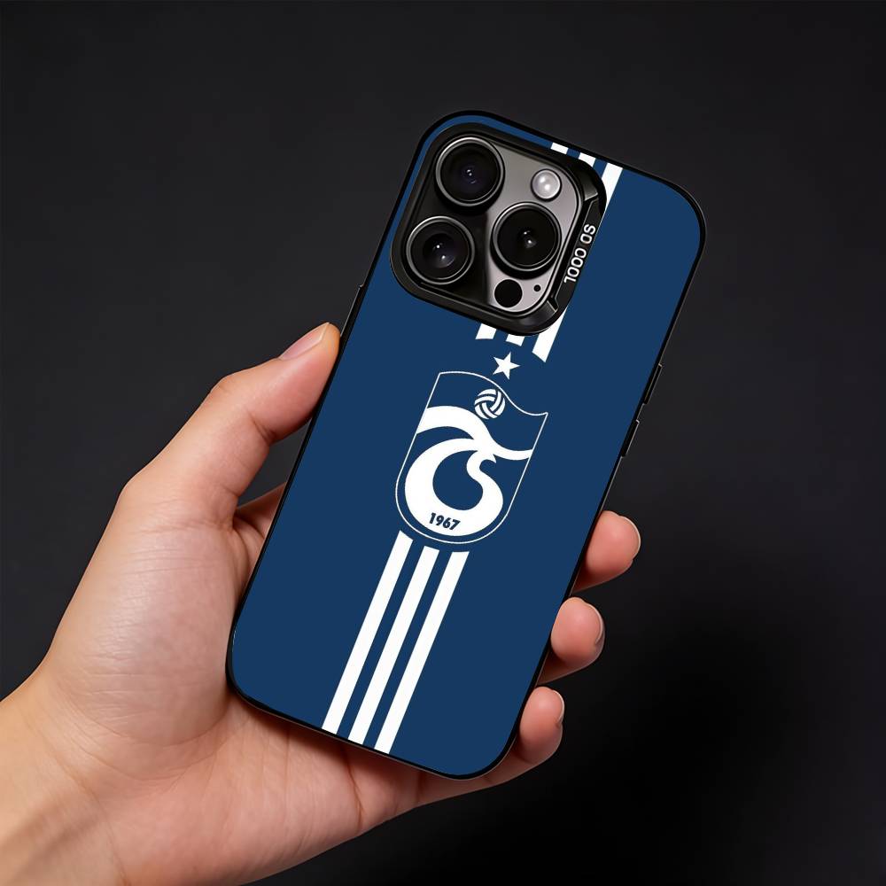 Turkey T-Trabzonspor Phone Case For iPhone17, 16,15,14,13,12 Pro Max Black Candy Matte Shockproof Cover