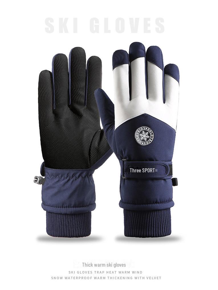 Windproof Waterproof Non-slip Touch Screen Cycling Gloves for Men and Women. Perfect for Skiing, Electric Car, Motorcycle In Autumn and Winter.