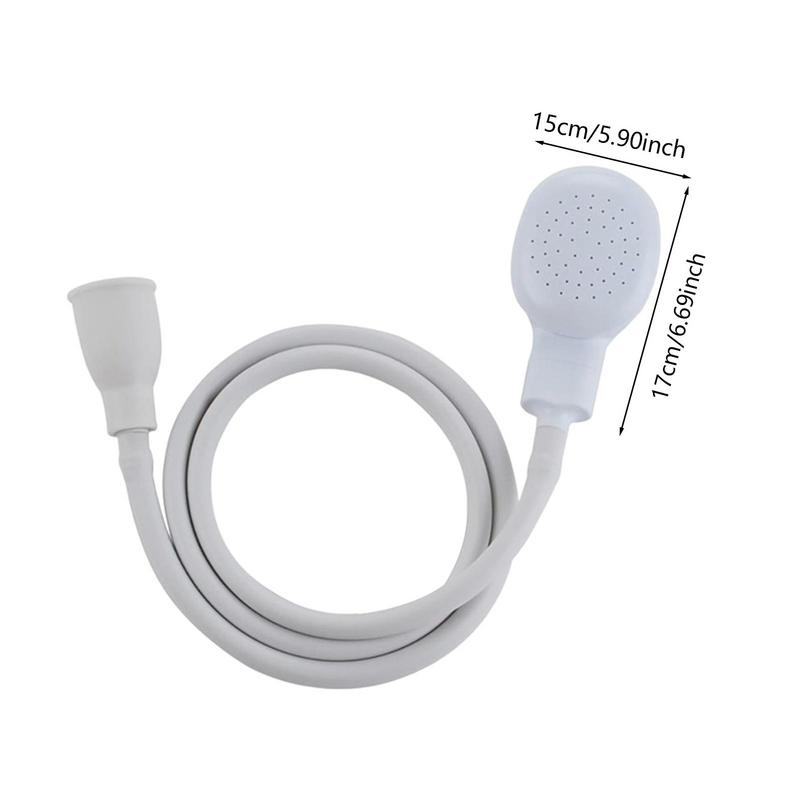 Pet Portable Sink Hose Faucet Sprayer Dog Shower Attachment with Worm Dog Shower Bath Head Spray Drains Strainer Multifunctional