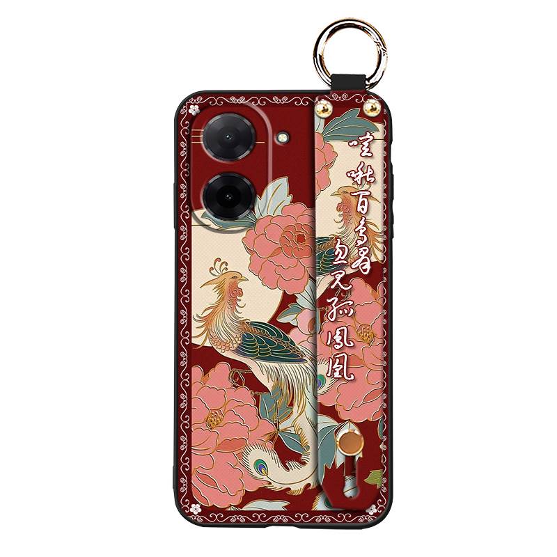 Waterproof Silicone Phone Case For Redmi A5 4G/Xiaomi Poco C71 4G Kickstand Soft case Chinese style Durable Elderly lady