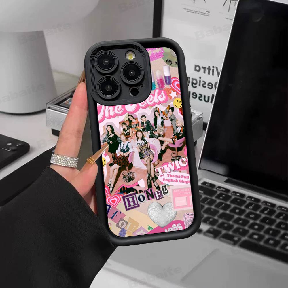 Kpop T-TwiceS Phone Case For Iphone 17 16 Pro Max 15 14 13 12 11 Plus Cover Soft TPU